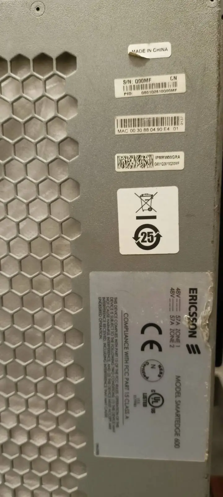 Redback Ericsson SE600 SmartEdge - widok 3